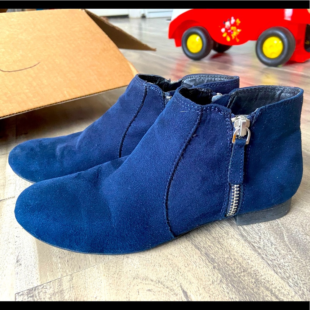 Navy Ankle Boots